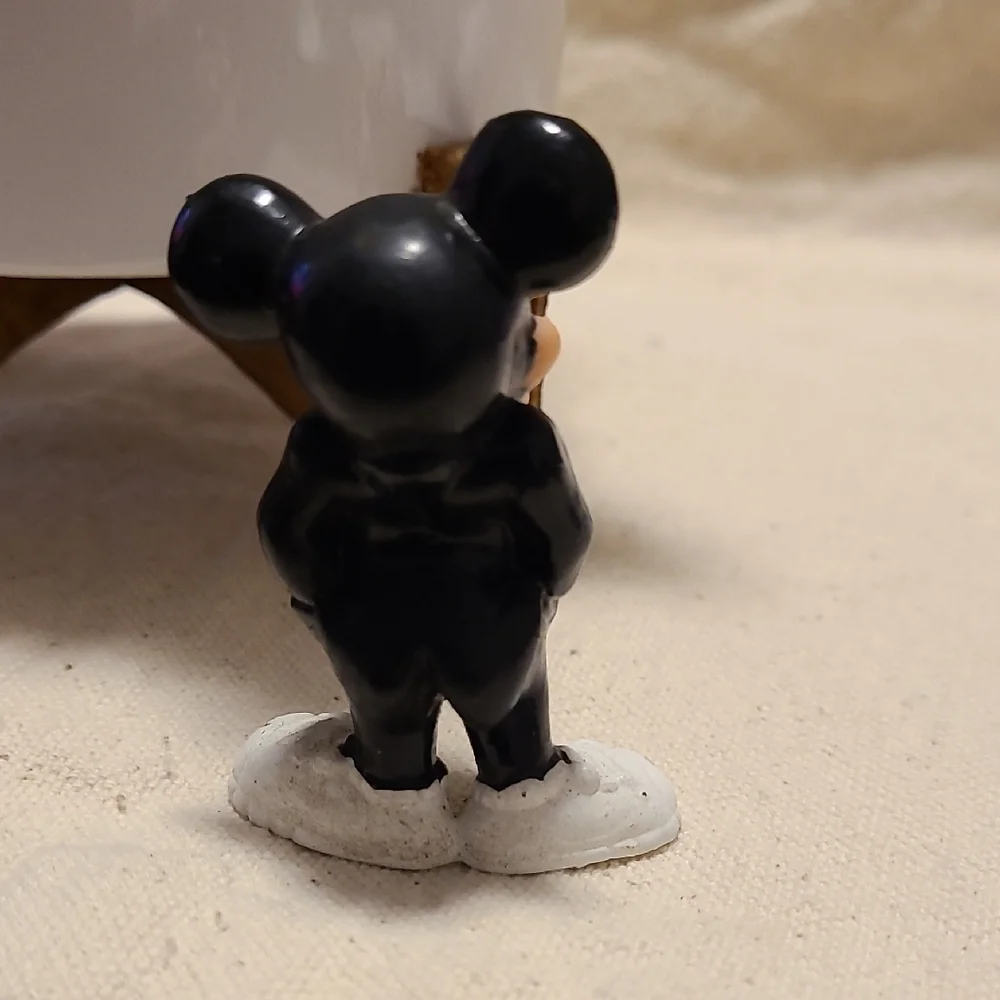 Disney Mickey Mouse Figurine Black and White Vintage‎ 2